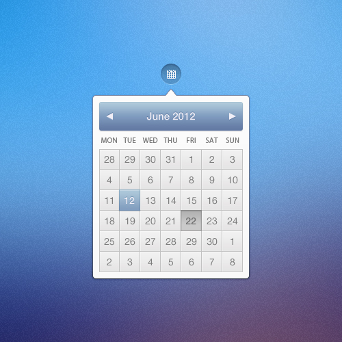 Calendar PSD Calendar PSD