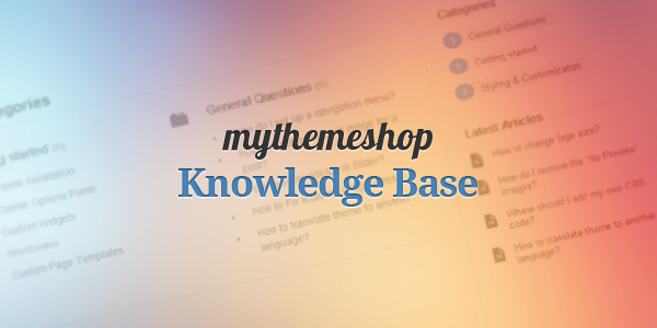 MyThemeShop Knowledge Base