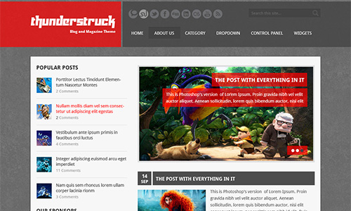 ThunderStruck WordPress Theme