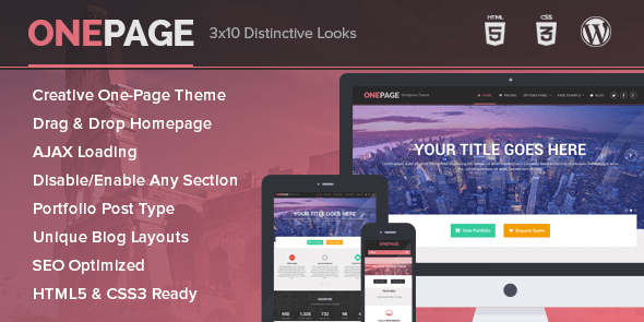 Download OnePage - Unique Portfolio and Business WordPress Theme - v1.0.7