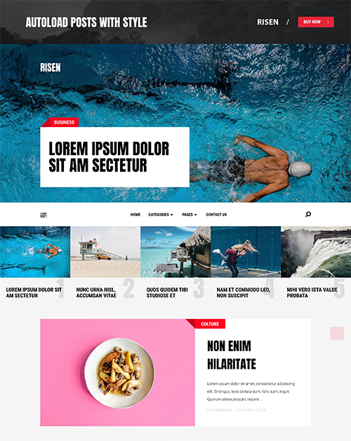 HERE'S RISEN - AN ELEGANT, SOPHISTICATED WORDPRESS THEME RISEN - ELEGANT WORDPRESS THEME