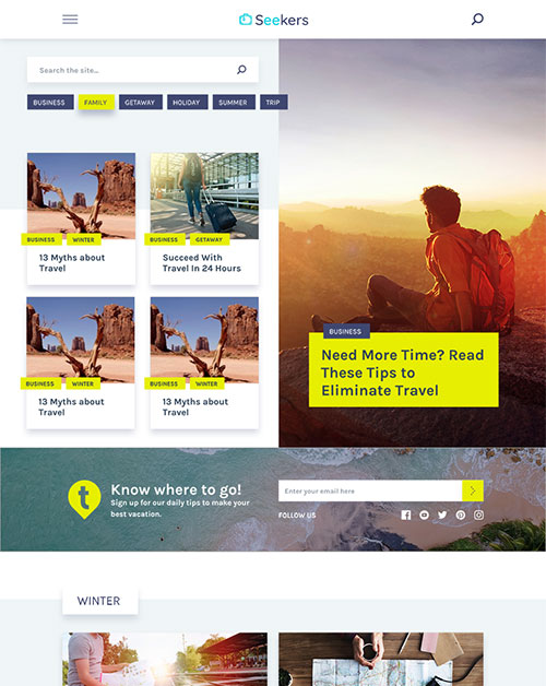 Seekers - Attractive WordPress Theme Seekers - Attractive WordPress Theme