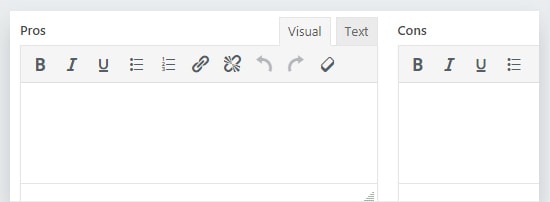 Add Pros & Cons in the Review Comment