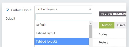 Custom Layout