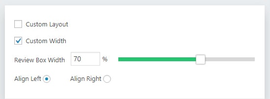 Custom Width