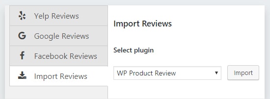 Import Ratings from other plugins