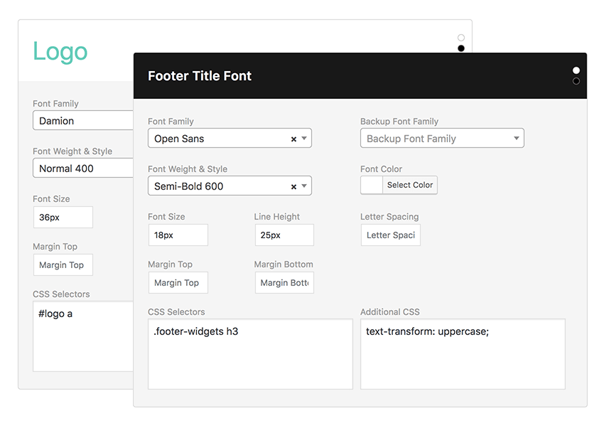 Advanced Typography Options