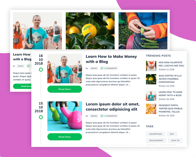 2 Blog Layouts