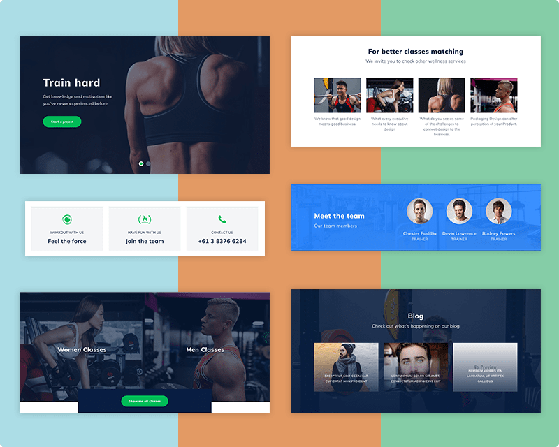 7 Unique HomePage Sections