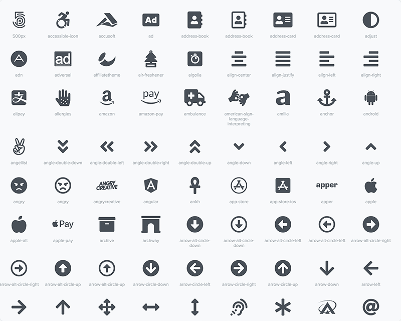 FontAwesome Icons Included