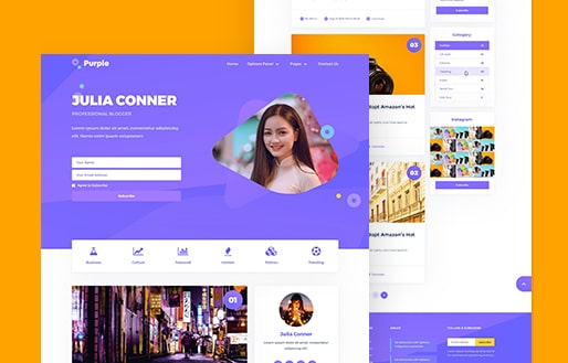 Purple WordPress Theme