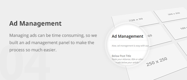 Managing ads can be time consuming, so we built an ad management panel to make the process so much easier.