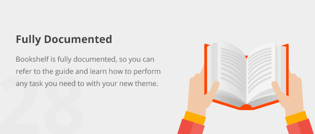 Bookshelf is fully documented, so you can refer to the guide and learn how to perform any task you need to with your new theme.