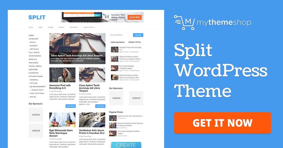 Split - Minimal & Responsive WordPress Theme @ MyThemeShop