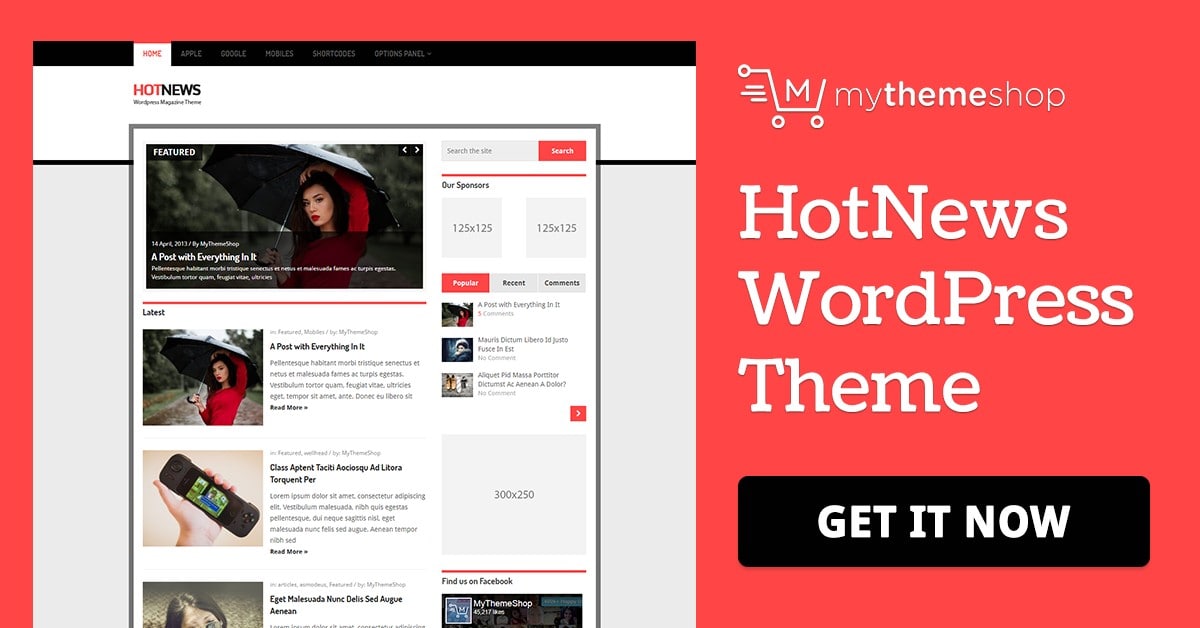 HotNews - News Magazine Responsive WordPress Theme @ MyThemeShop