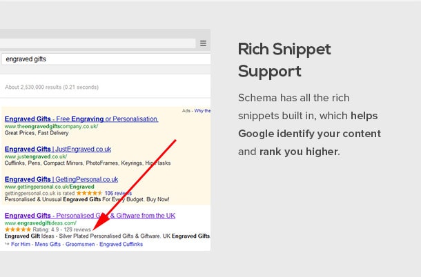 Schema Rich Snippet Support