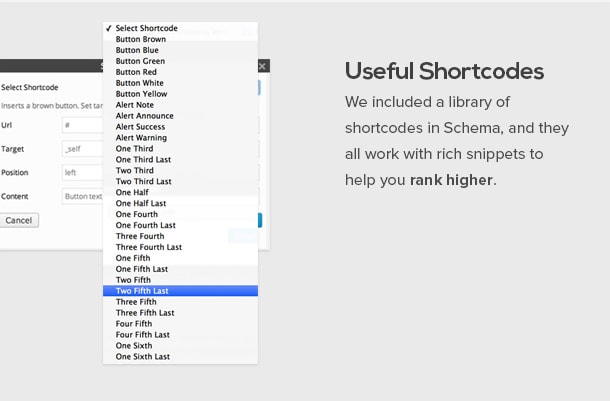 Schema Shortcodes