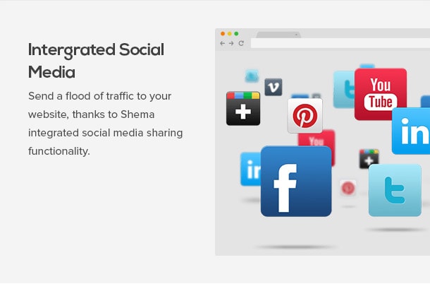 Schema Integrated Social Media