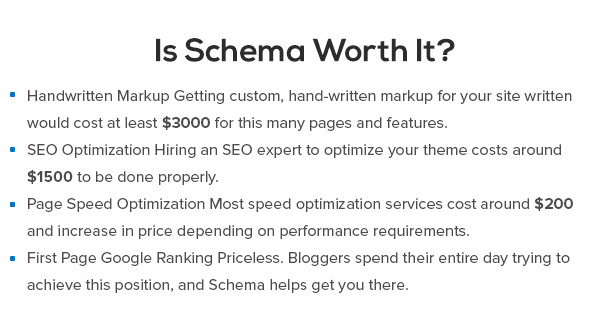 Is Schema Worth it?