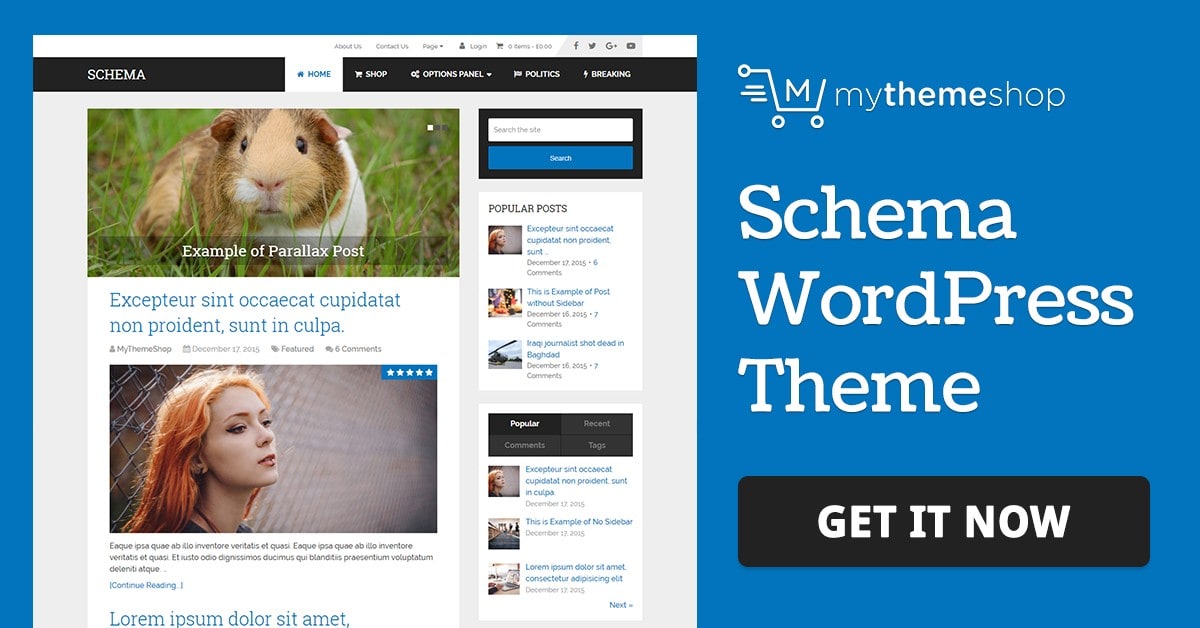 Schema - Fastest SEO Theme Available for WordPress @ MyThemeShop