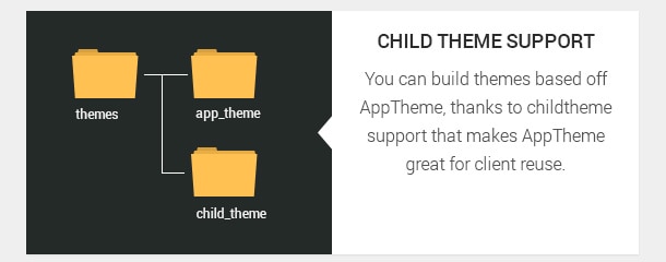 You can build themes based off AppTheme, thanks to child theme support that makes AppTheme great for client reuse.