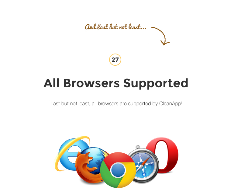 Last but not least, all browsers are supported by CleanApp!