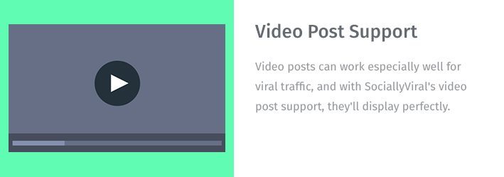 Video Post Support