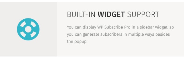 You can display WP Subscribe Pro in a sidebar widget, so you can generate subscribers in multiple ways besides the popup.