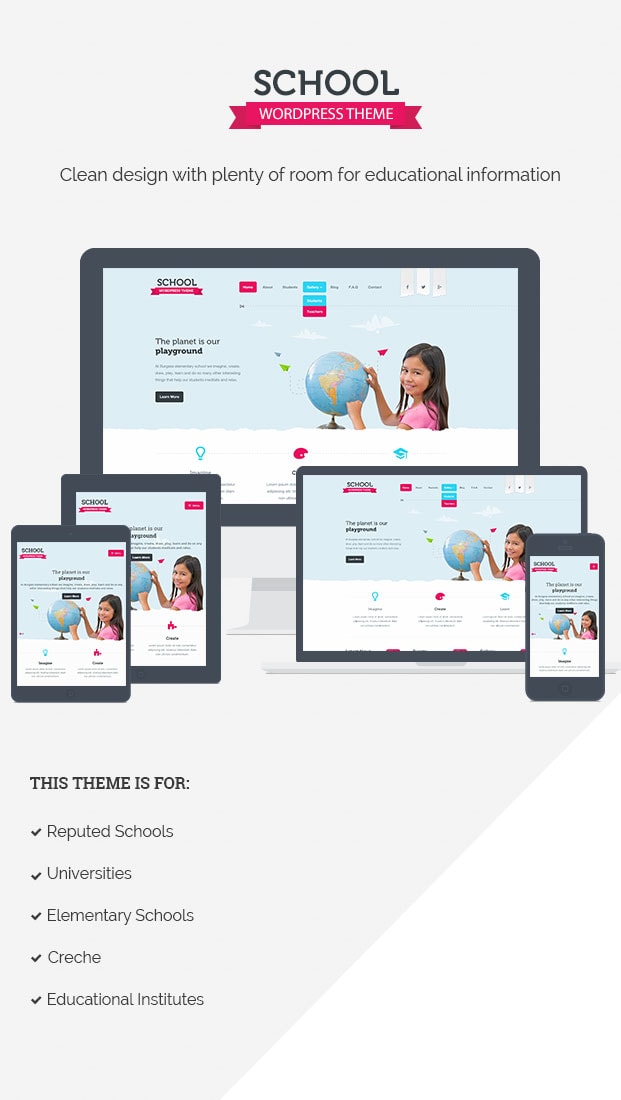 responsive school theme