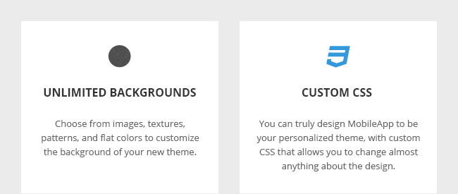 Unlimited Backgrounds and Custom CSS