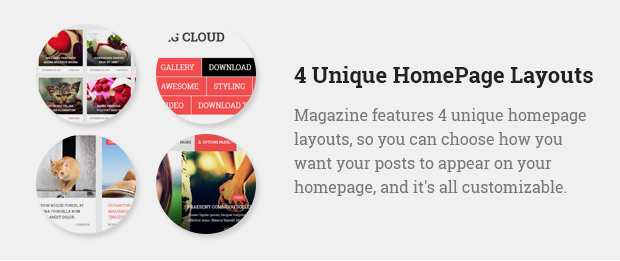 4 Unique Homepage Layouts