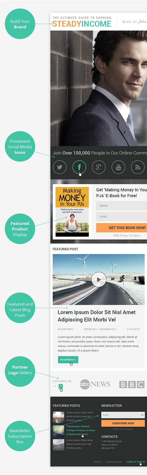 SteadyIncome Screenshot Homepage