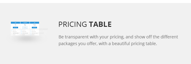 Pricing Table