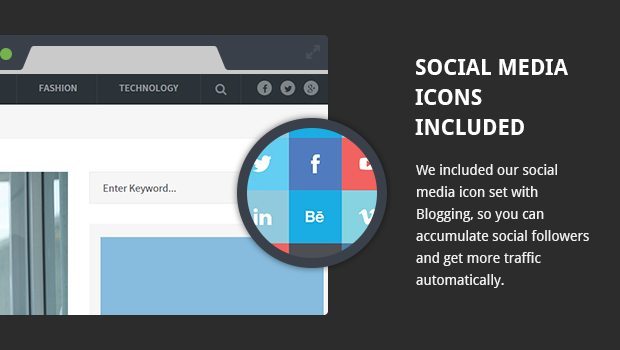 Blogging - Social Media Icons