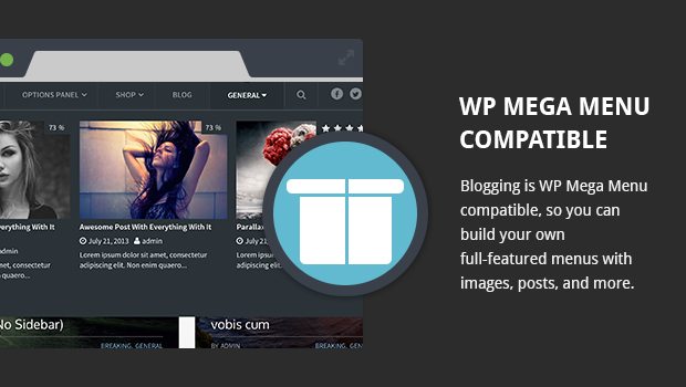 Blogging - WP Mega Menu Compatible