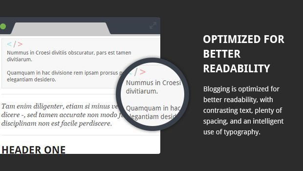 Blogging - Optimized for better readability
