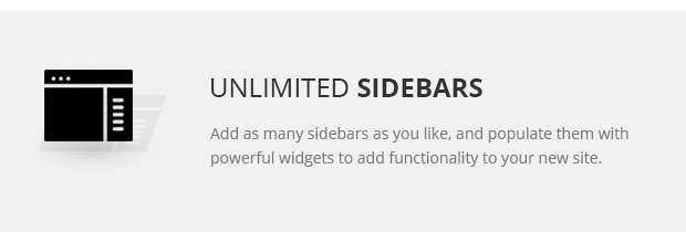 Unlimited Sidebars