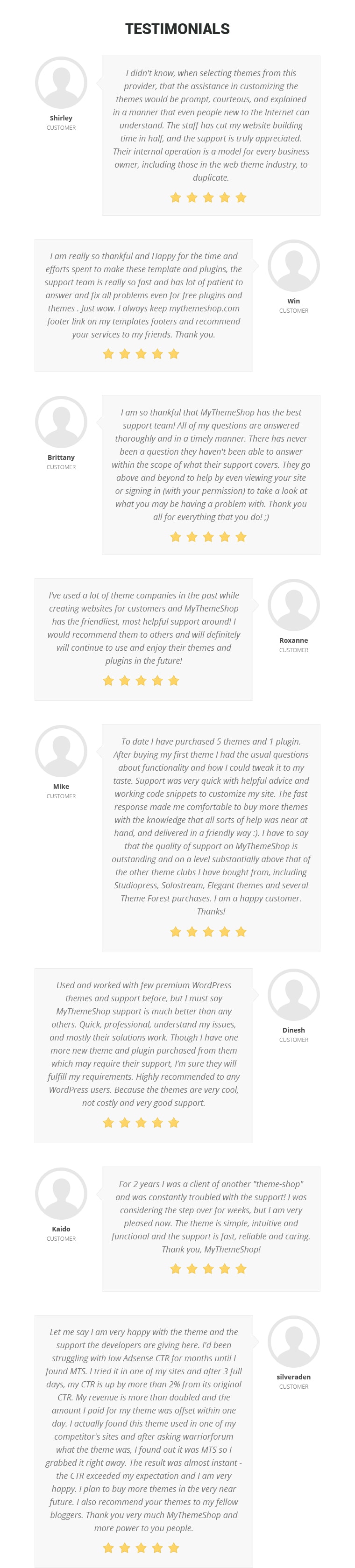 Blogging Testimonials