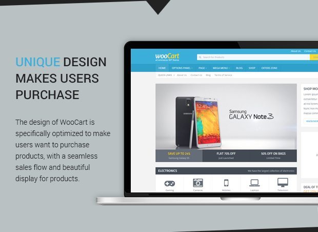 Unique Design makes users Purchase