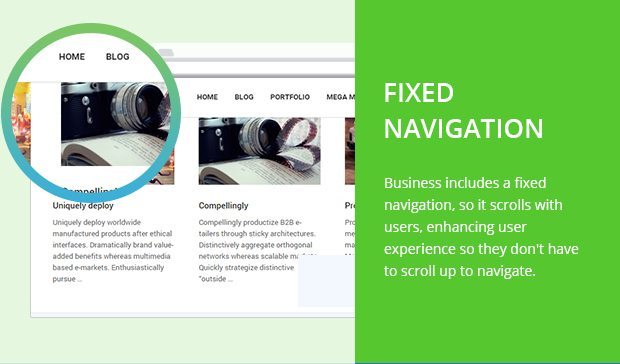 Fixed Navigation