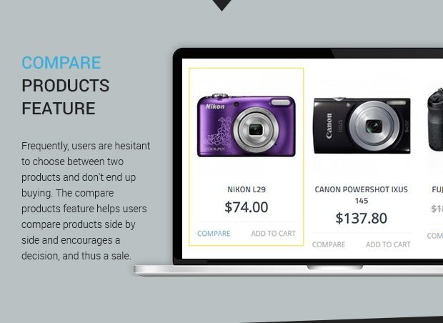 Compare Products Feature