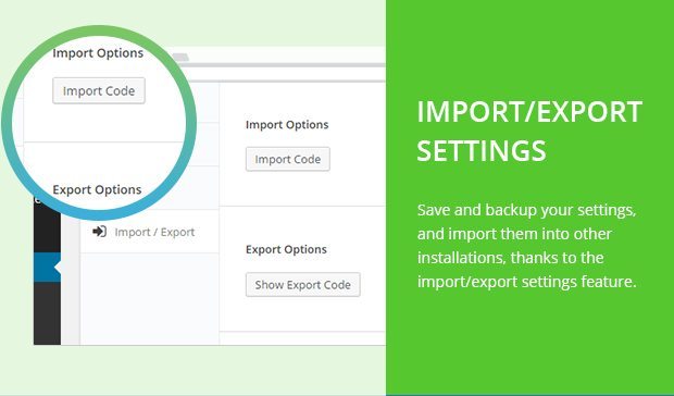 Import Export Settings