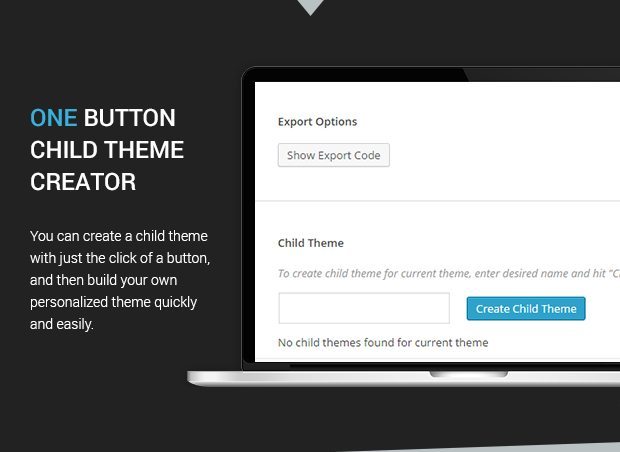 One Button Child Theme Creator