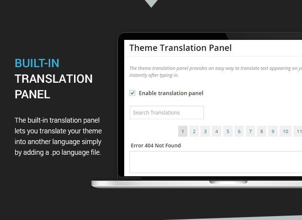 Built in Translation Panel