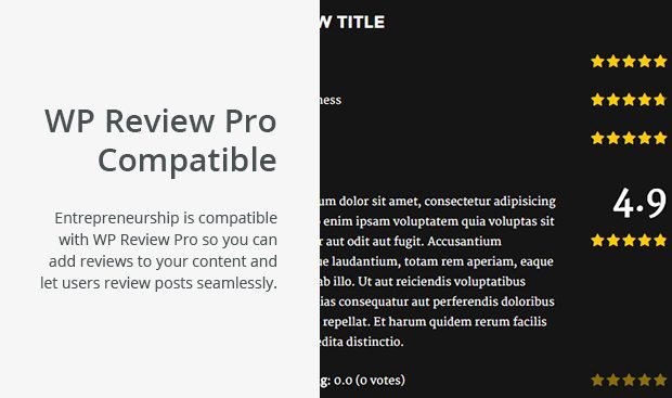 WP Review Pro Compatible