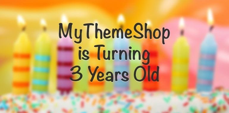 MyThemeShop 3 Years Old
