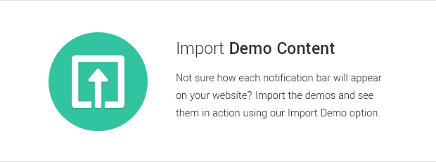 Import Demo Content