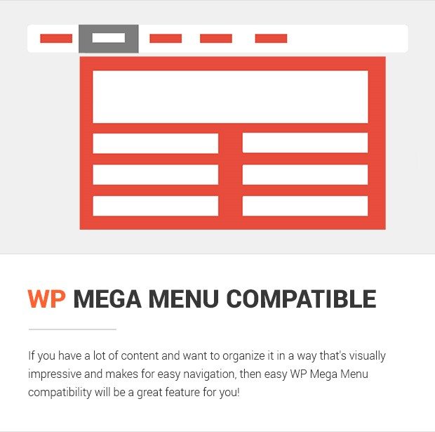 WP Mega Menu Compatible