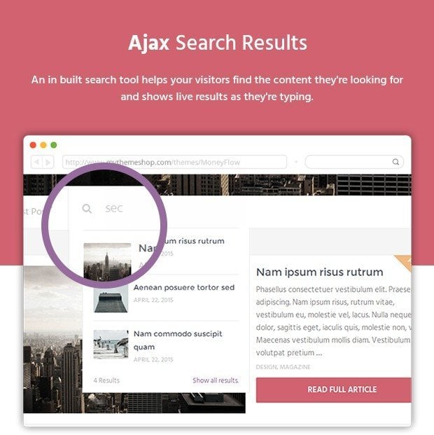 Ajax Search Results