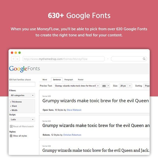 630 Plus Google Fonts